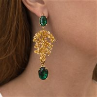 Earrings Woman in Silver Pietre dure ORAR-11-198